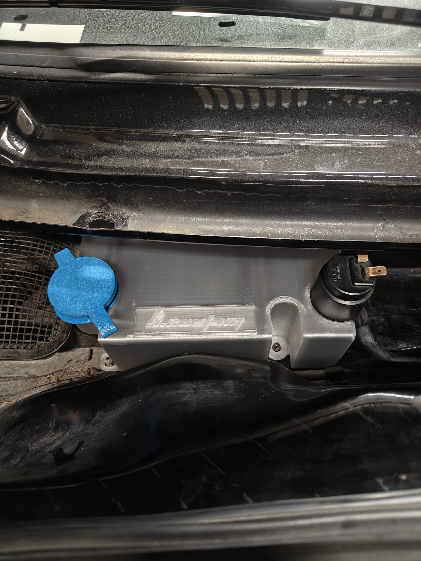 B.Custom MK2 windshield washer bottle relocation for models with ECU