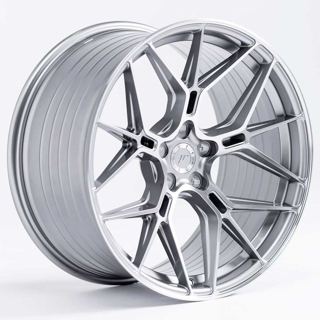 JR51 20x10.5 ET15-35 Custom PCD Silver Machined Face