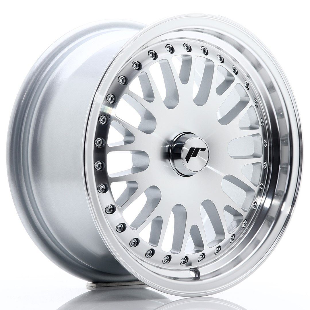 JR10 15x7 ET30 PCD personnalisé Face usinée argent