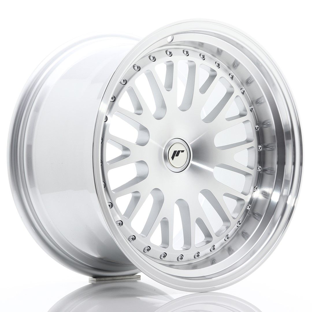 JR10 18x10.5 ET12-25 Custom PCD Zilver Bewerkt Gezicht