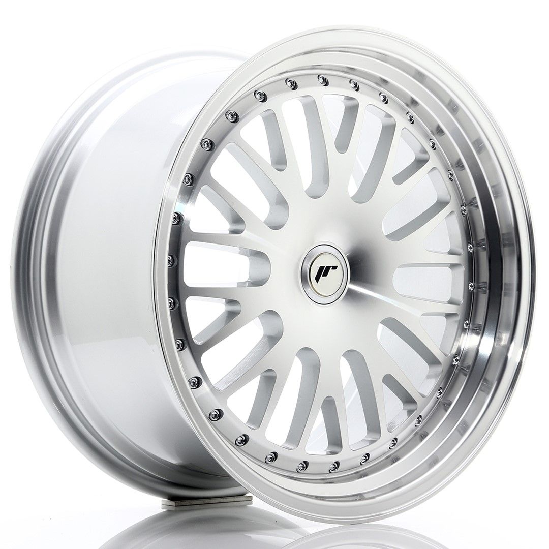 JR10 19x9.5 ET20-35 Custom PCD Zilver Bewerkt Gezicht