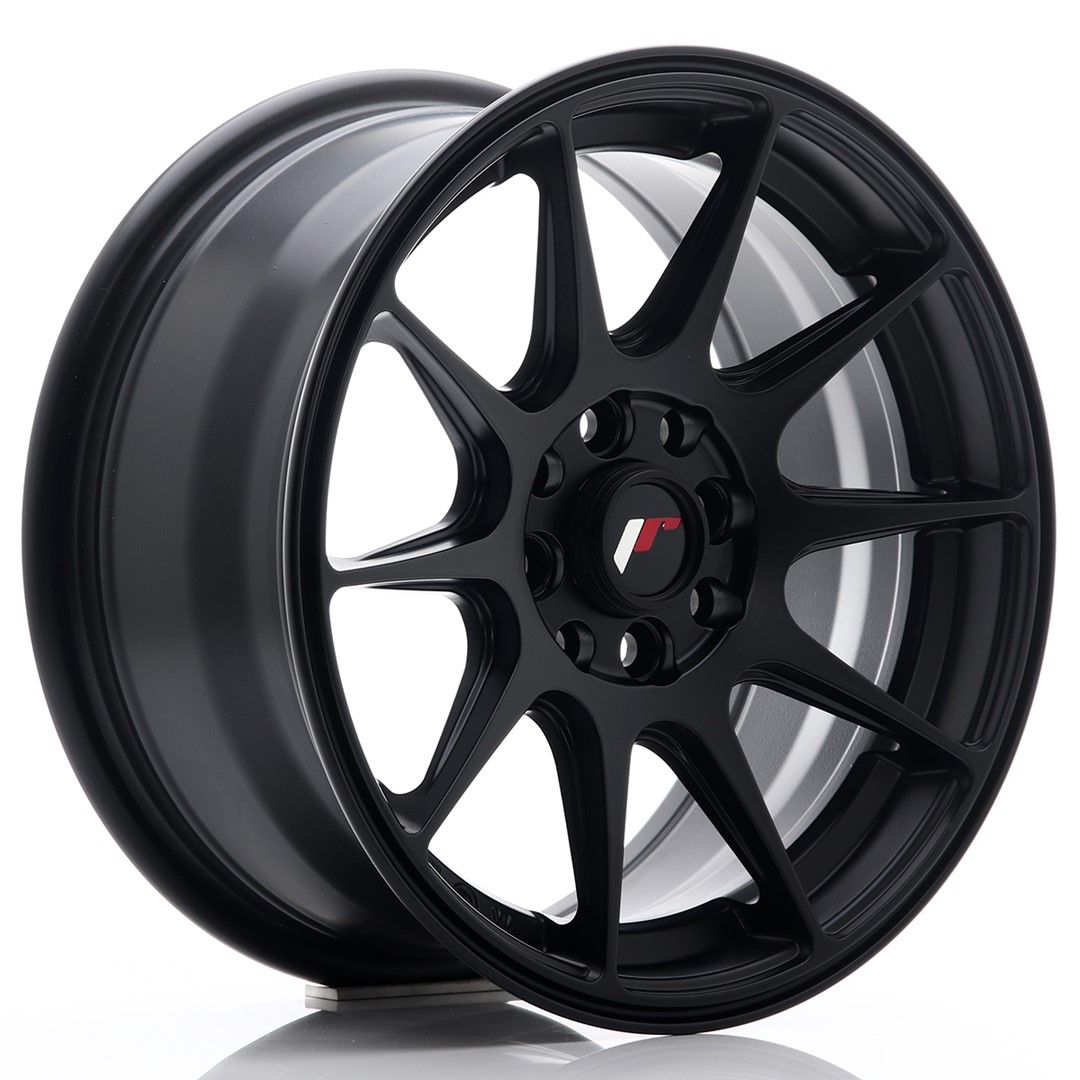 JR11 15x7 ET30 4x100, 4x114.3 noir mat