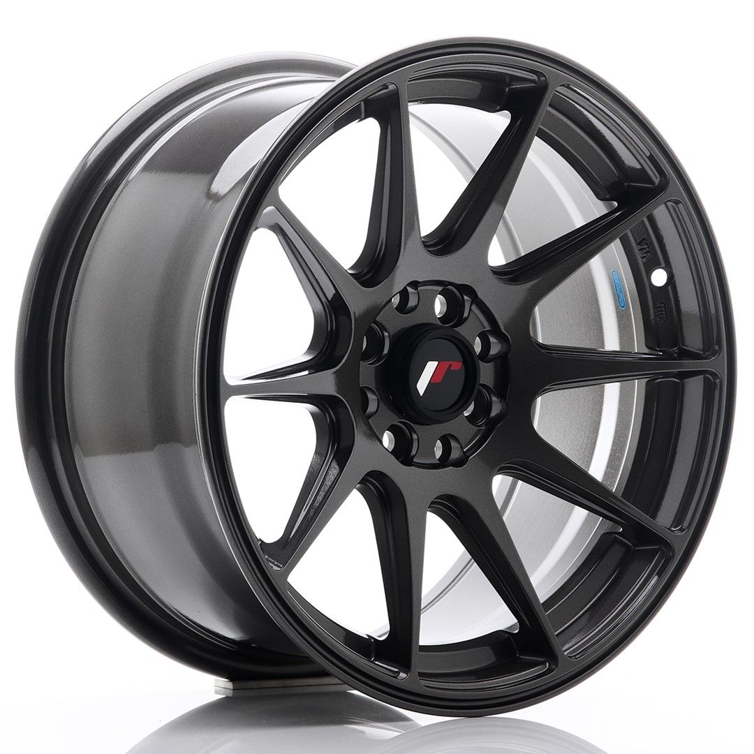 JR11 16x8 ET25 4x100, 4x114.3 hyper gris