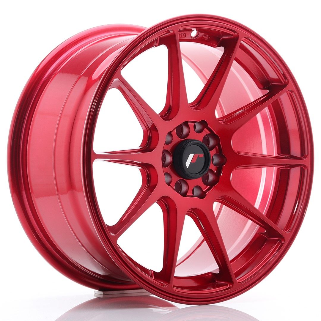 JR11 17x8.25 ET35 5x100, 5x114.3 rouge platine