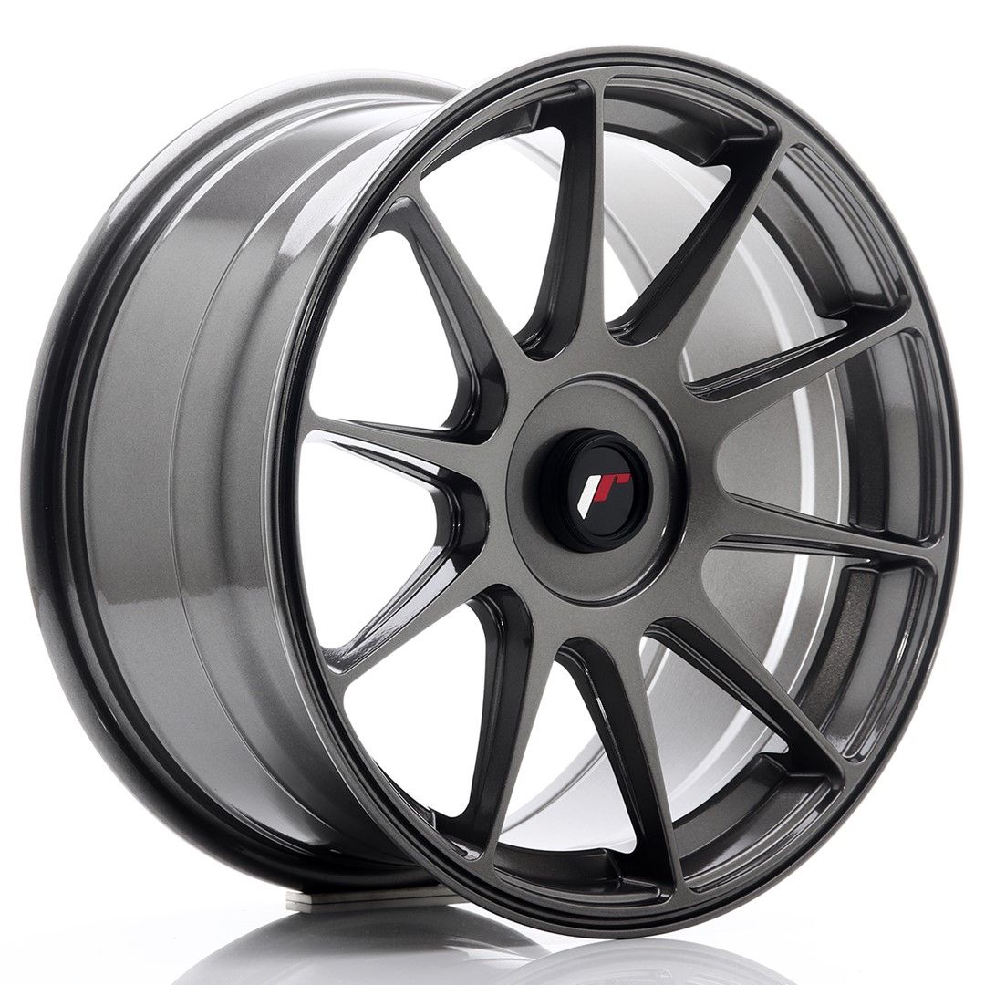 JR11 17x8.25 ET35 PCD personnalisé Hyper Gris