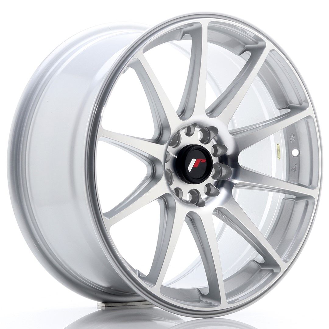 JR11 18x8,5 ET40 5x112, 5x114,3 face usinée argent