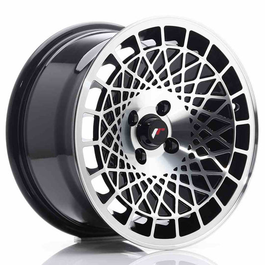 JR14 15x8 ET20 4x100 Gloss Black Machined Face