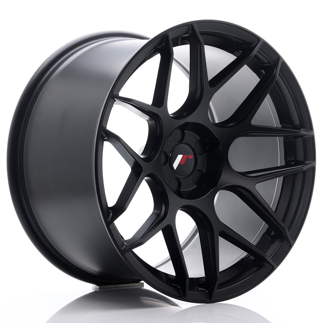 JR18 19x11 ET15-30 Aangepaste PCD Plat Zwart