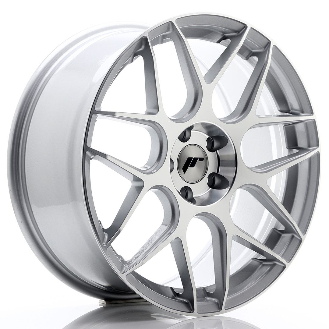 JR18 19x8.5 ET35 5x112 Face usinée argentée