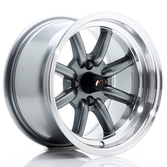 JR19 14x8 ET-13 4x100 Gun Metal bewerkte rand