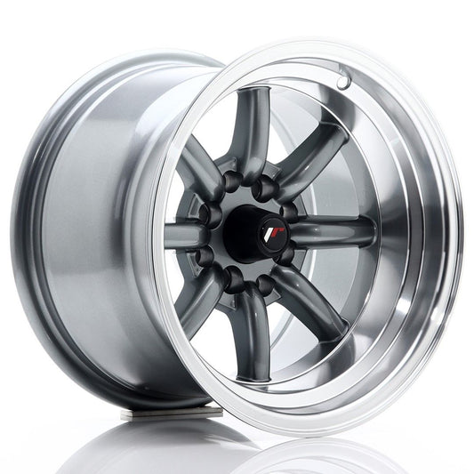 JR19 14x9 ET-25 4x100, 4x114.3 gun metal machined lip