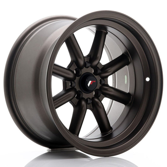 JR19 16x9 ET-15 4x100, 4x114.3 flat bronze