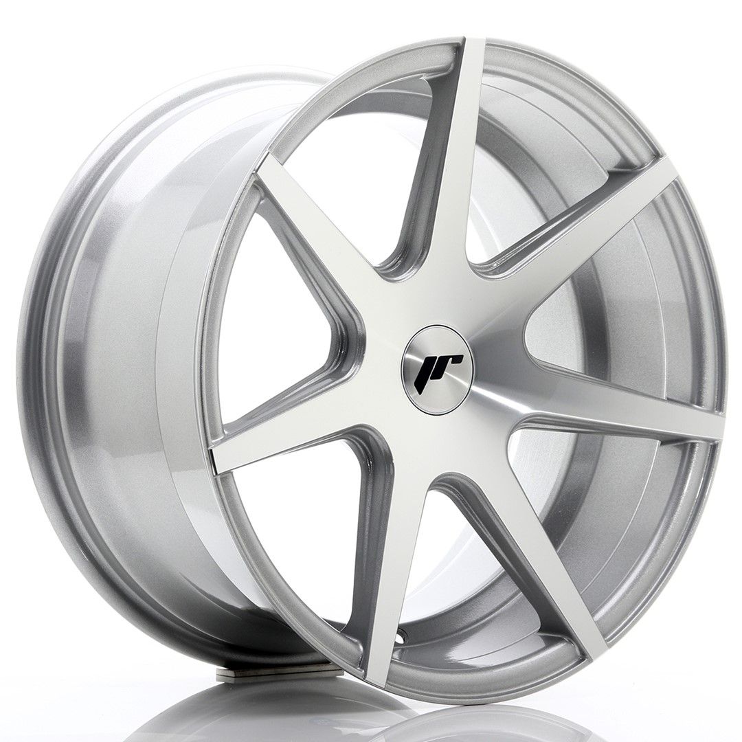 JR20 18x9.5 ET20-40 Custom PCD Zilver Bewerkt Gezicht