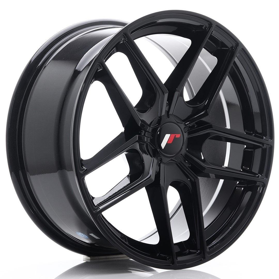 JR25 18x8.5 ET20-40 Custom PCD Glanzend Zwart