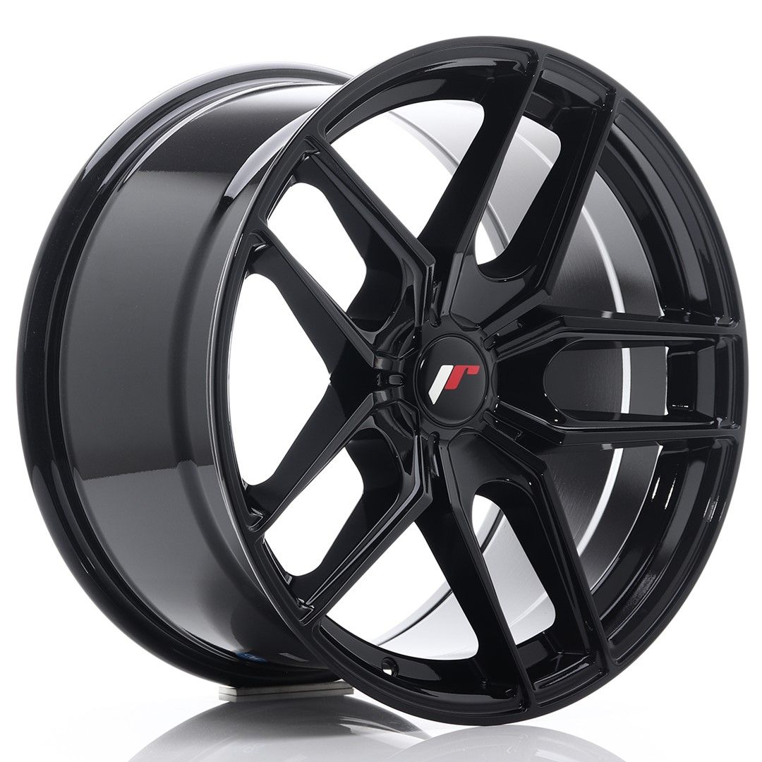 JR25 18x9.5 ET20-40 Custom PCD Glanzend Zwart