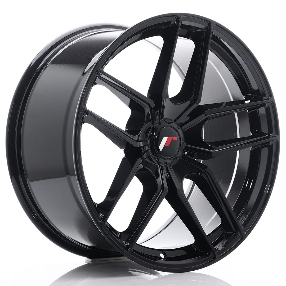 JR25 19x9.5 ET20-40 Custom PCD Glanzend Zwart