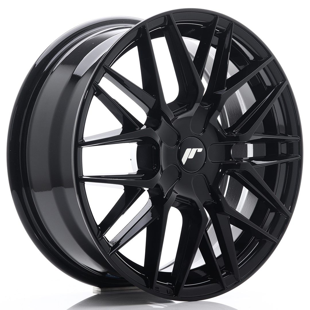 JR28 17x7 ET20-45 Custom PCD Glanzend Zwart