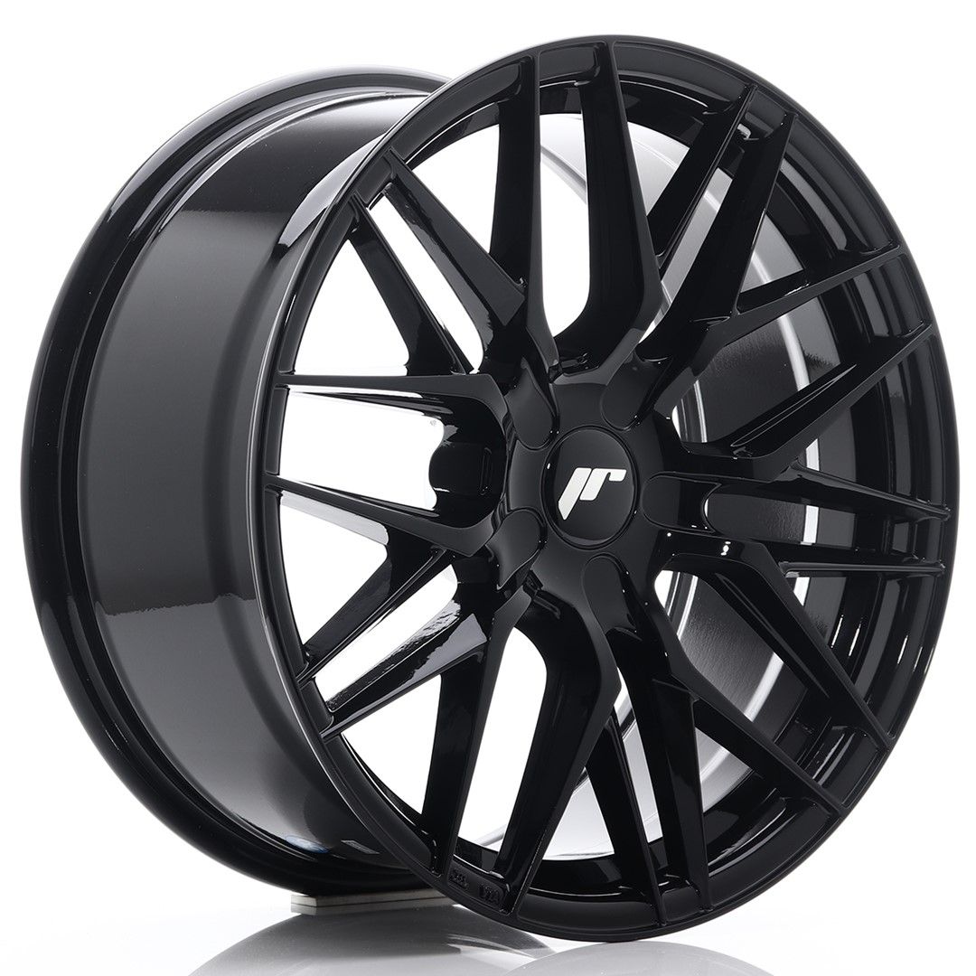 JR28 18x8.5 ET20-40 Custom PCD Glanzend Zwart