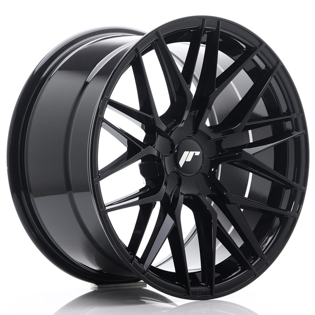 JR28 18x9.5 ET20-40 Custom PCD Glanzend Zwart