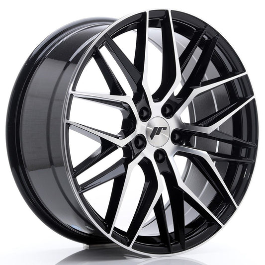 JR28 20x8.5 ET40 5x112 Noir brillant Face usinée