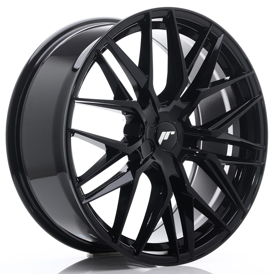 JR28 21x9 ET15-45 Custom PCD Glanzend Zwart
