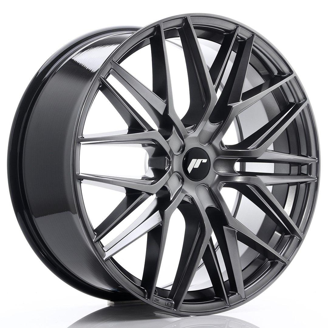 JR28 22x9 ET30-45 PCD personnalisé Hyper noir