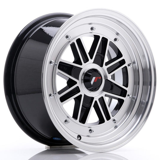 JR31 15x7.5 ET20 Custom PCD Gloss Black Machinaal bewerkte lip