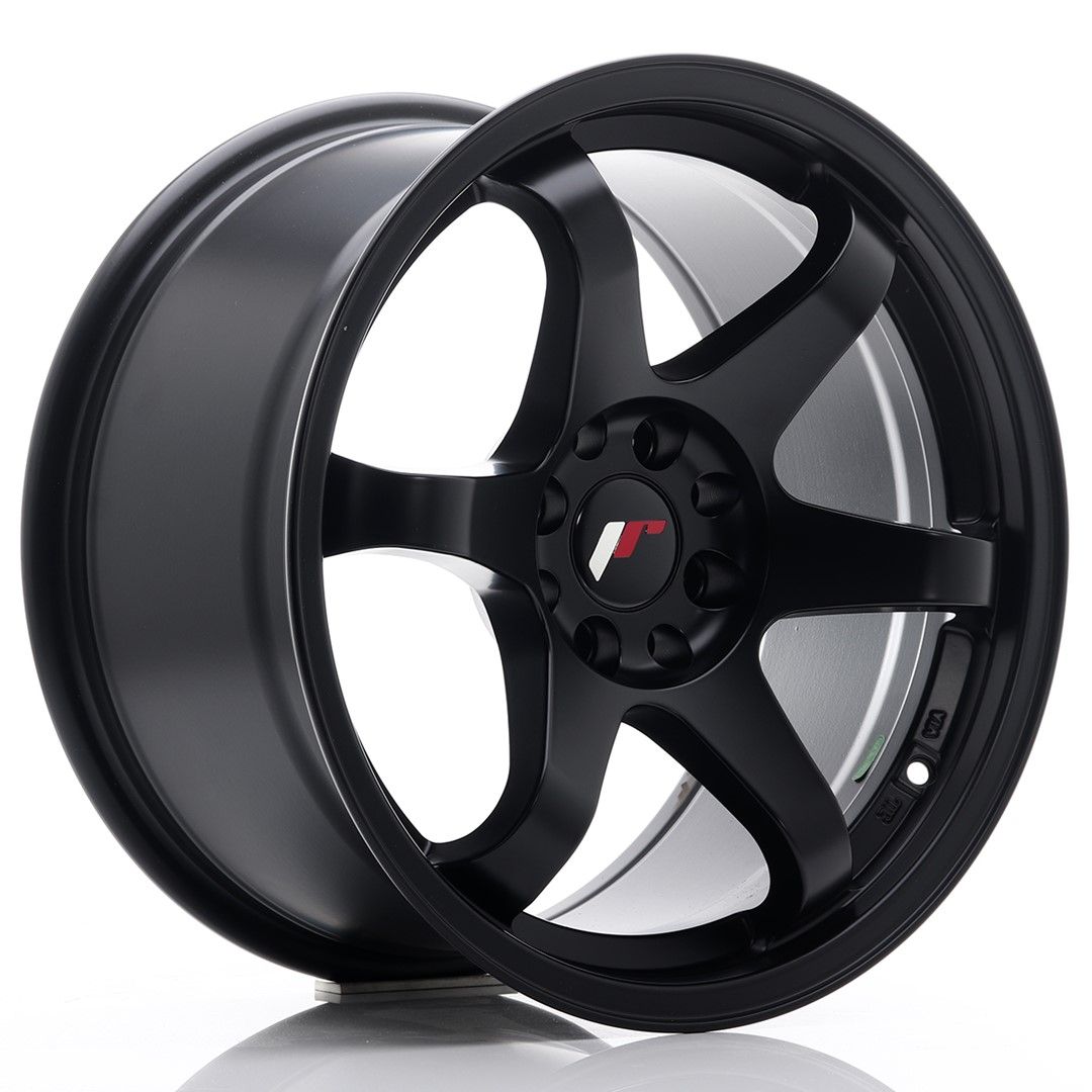 JR3 17x9 ET25 4x108, 4x114.3 mat zwart