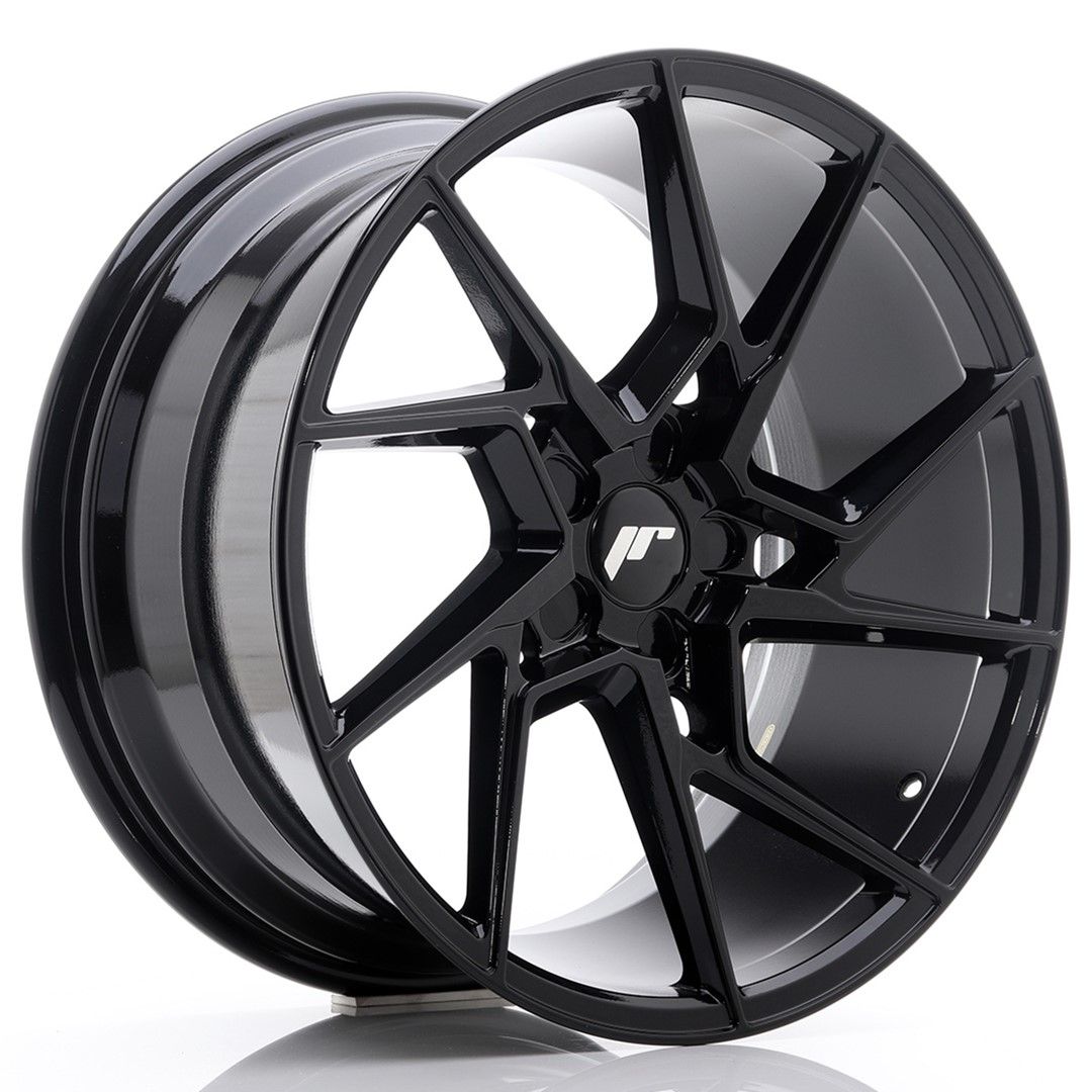 JR33 19x9.5 ET20-45 Custom PCD Glanzend Zwart