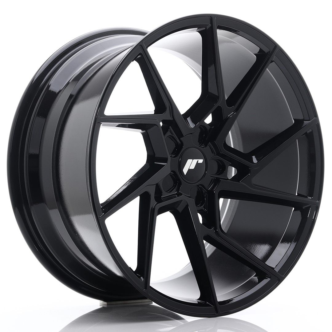 JR33 20x10 ET40 PCD personnalisé noir brillant