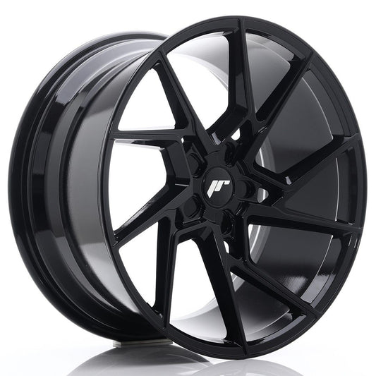 JR33 20x10 ET40 PCD personnalisé noir brillant