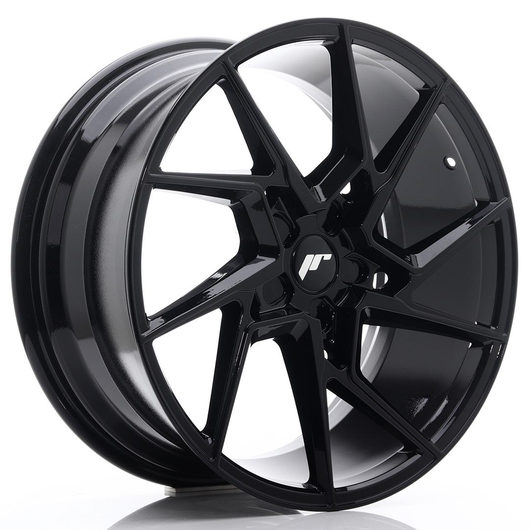 JR33 20x9 ET20-48 Custom PCD Glanzend Zwart