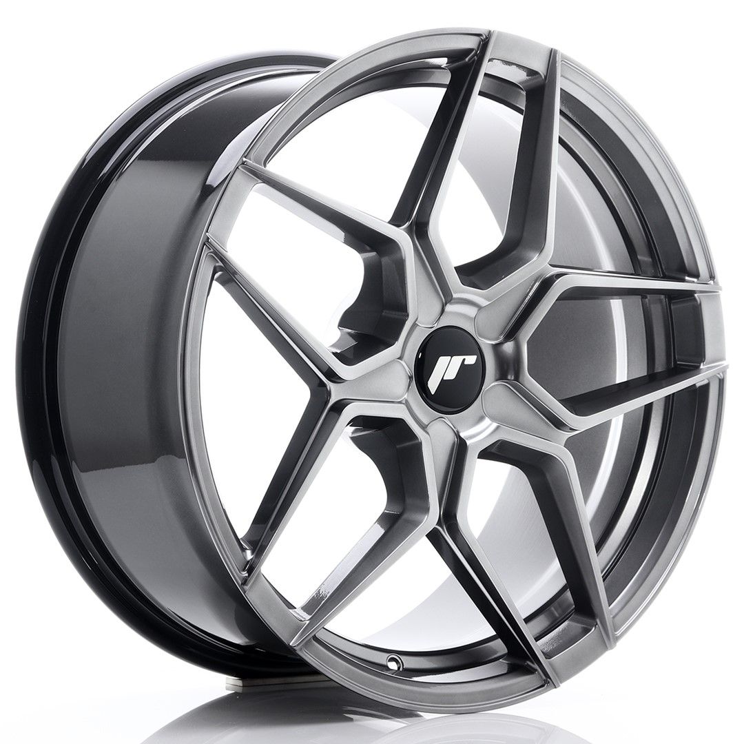JR34 19x8.5 ET20-40 PCD personnalisé Hyper noir