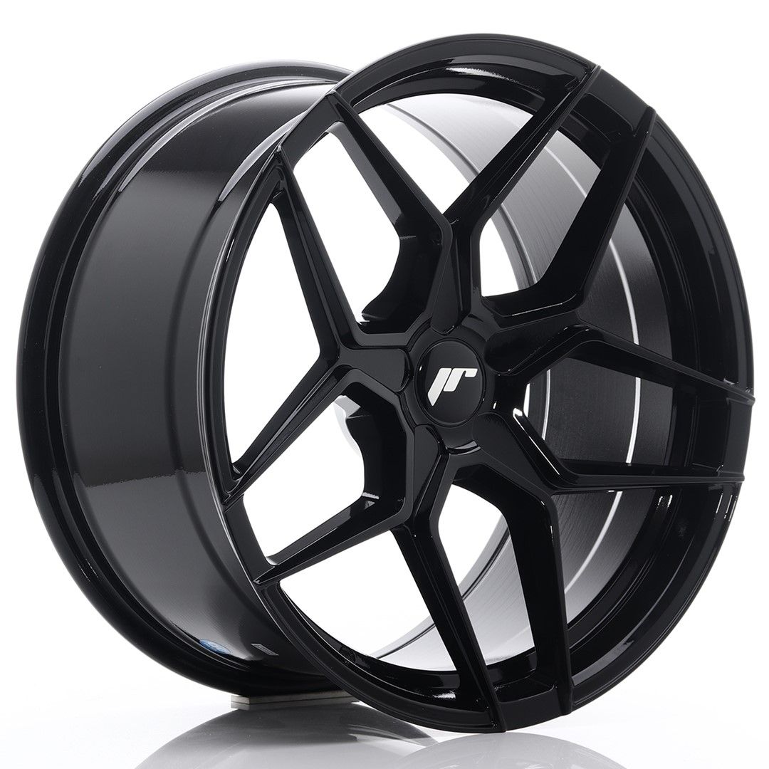 JR34 19x9,5 ET20-40 PCD personnalisé noir brillant