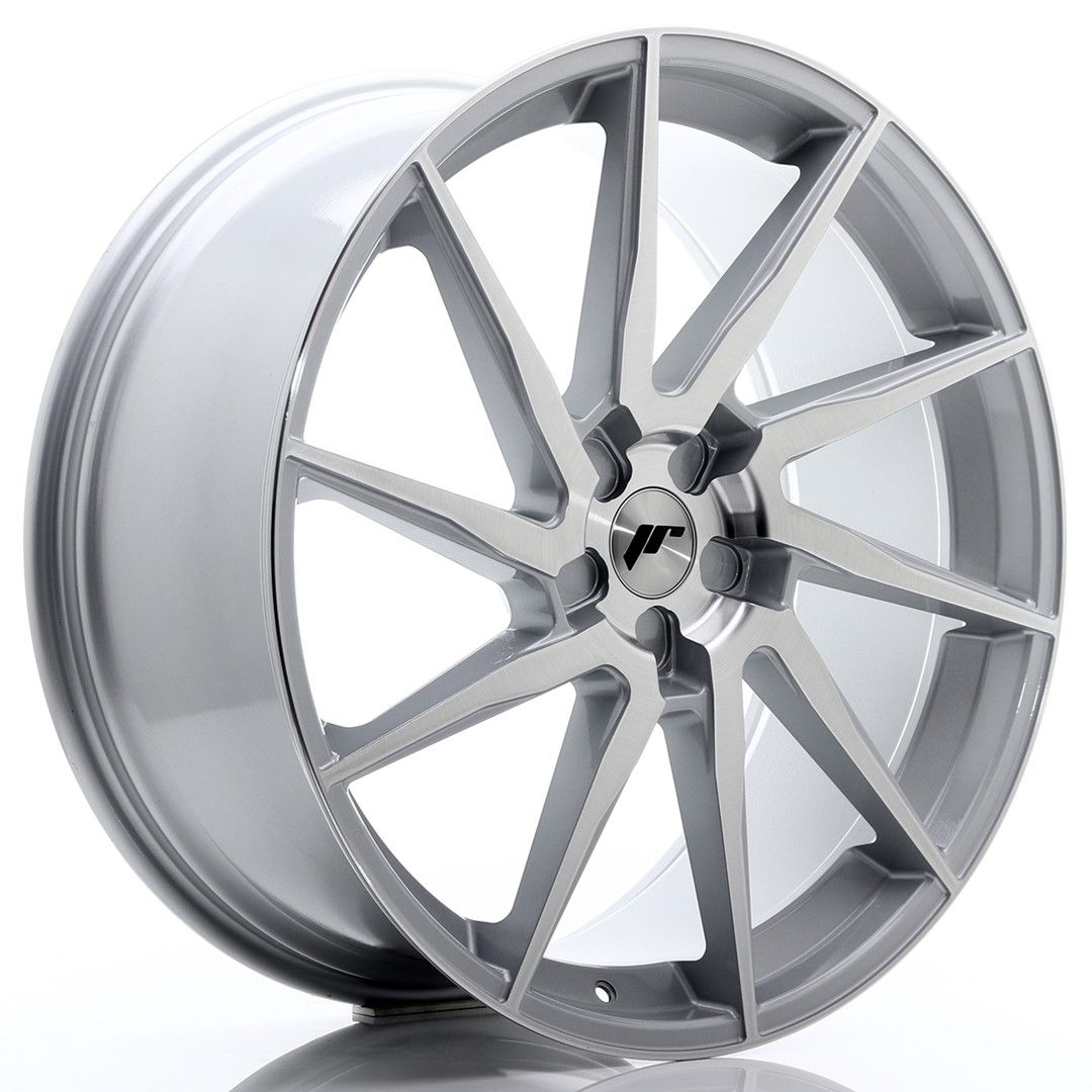 JR36 23x10 ET30-55 PCD personnalisé argent brossé