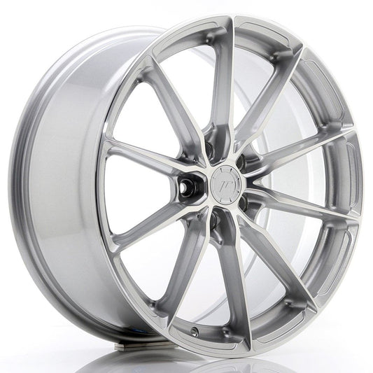 JR37 19x8,5 ET45 5x112 Face usinée argentée