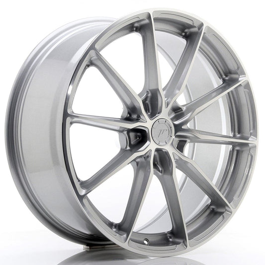 JR37 20x8.5 ET20-45 Custom PCD Silver Machined Face