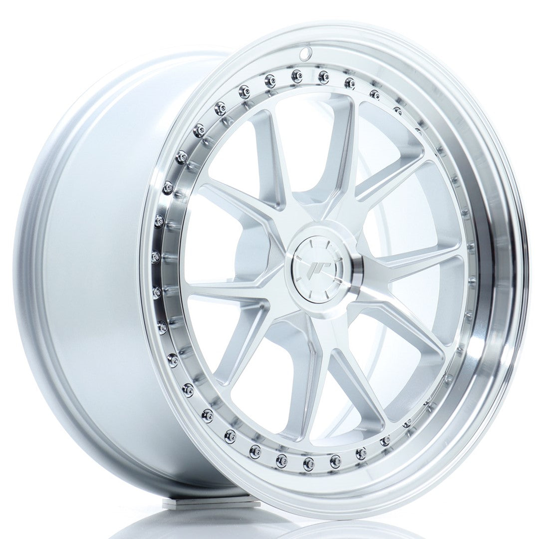 JR39 18x8.5 ET15-35 Custom PCD Zilver Bewerkt Gezicht