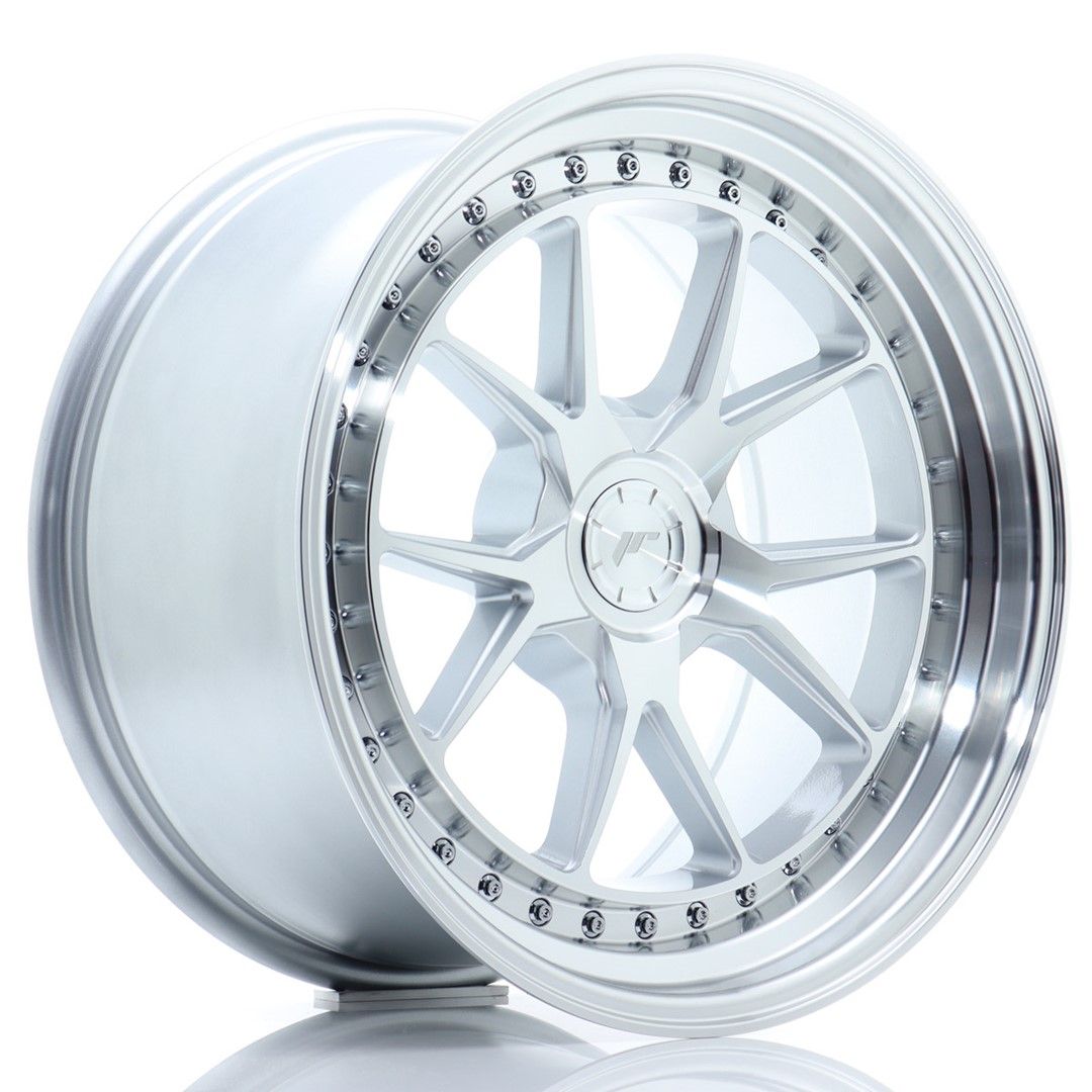 JR39 18x9.5 ET15-35 Custom PCD Silver Machined Face
