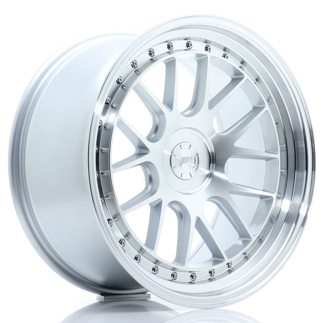 JR40 19x9.5 ET15-30 Aangepaste PCD Zilveren Bewerkte Voorkant