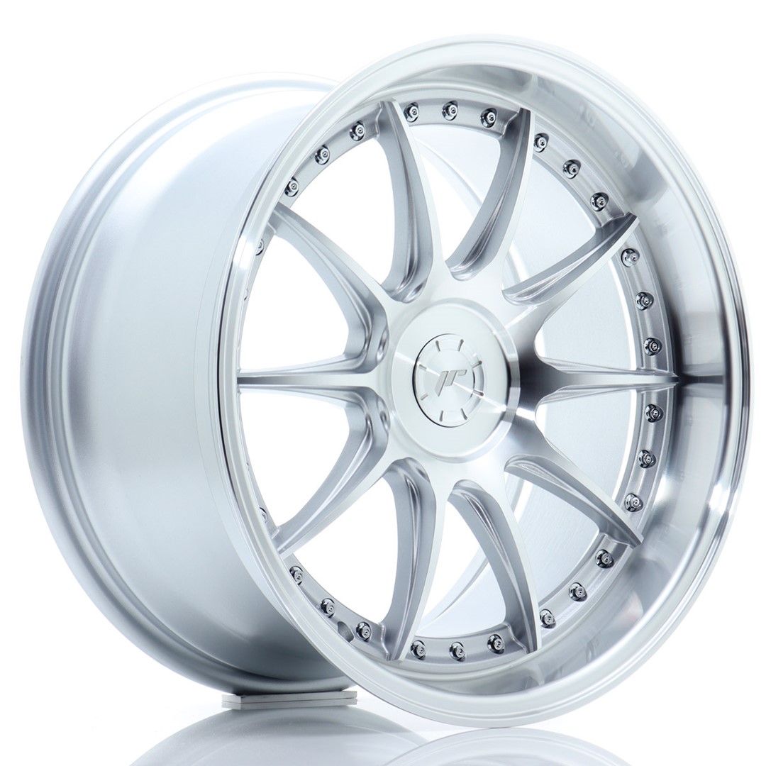 JR41 18x9.5 ET15-35 Custom PCD Zilver Bewerkt Gezicht