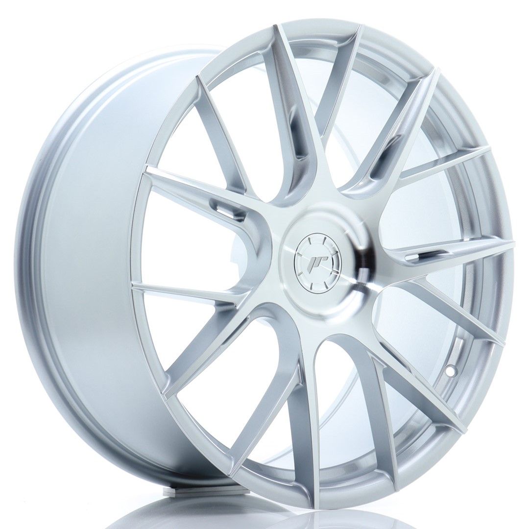 JR42 20x8.5 ET35-45 Custom PCD Zilver Bewerkt Gezicht
