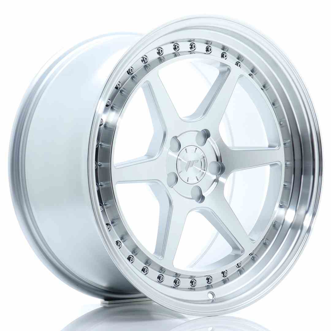 JR43 19x9.5 ET15-35 Custom PCD Silver Machined Face
