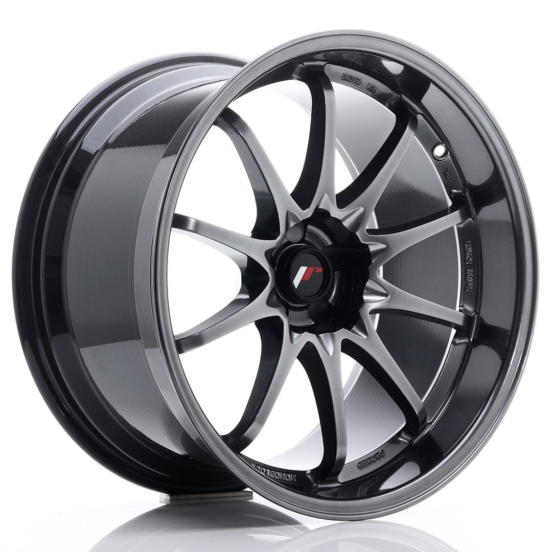 JR5 19x10.5 ET12 PCD personnalisé Hyper noir