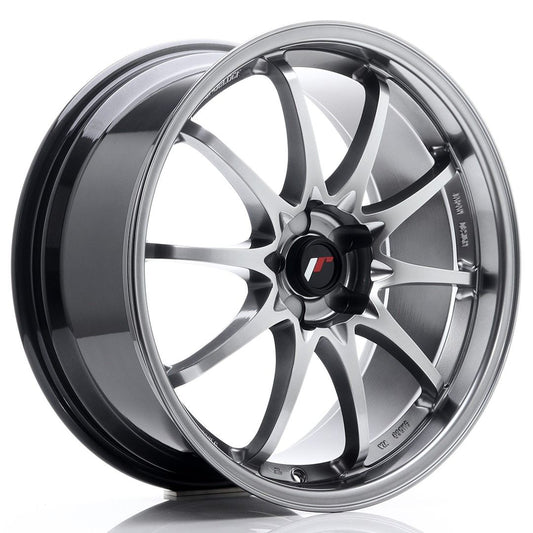 JR5 19x8.5 ET43 PCD personnalisé Hyper noir
