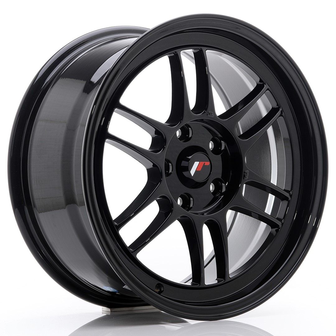 JR7 17x8 ET35 5x114.3 Noir brillant