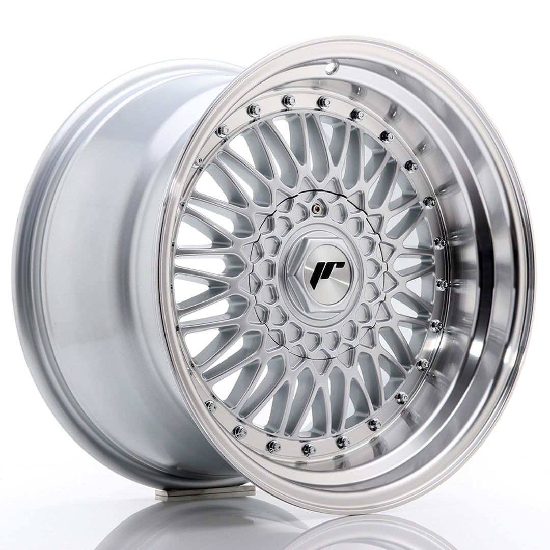 JR9 17x10 ET20 5x112, 5x120 lèvre usinée argent