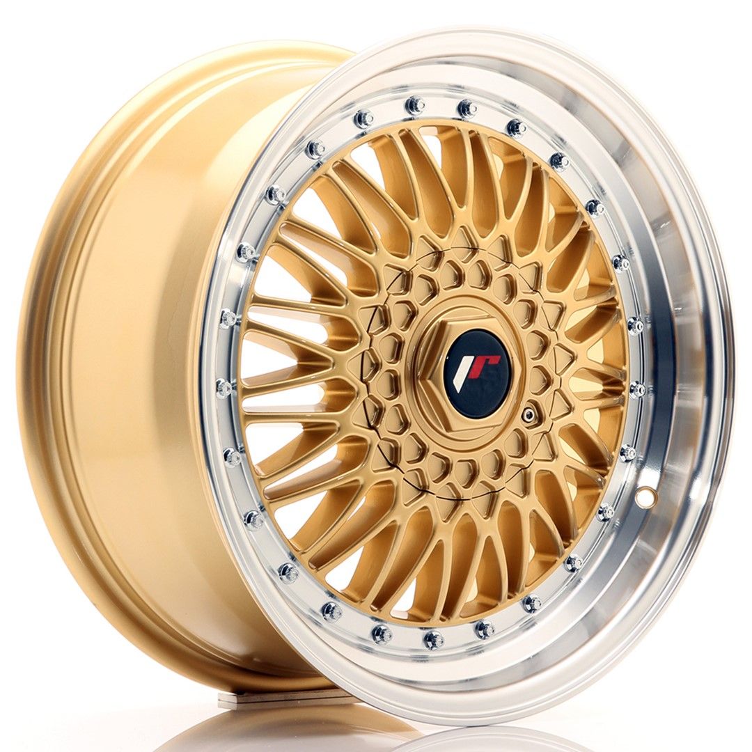 JR9 17x7.5 ET20-35 Custom PCD Goud Machined Rand