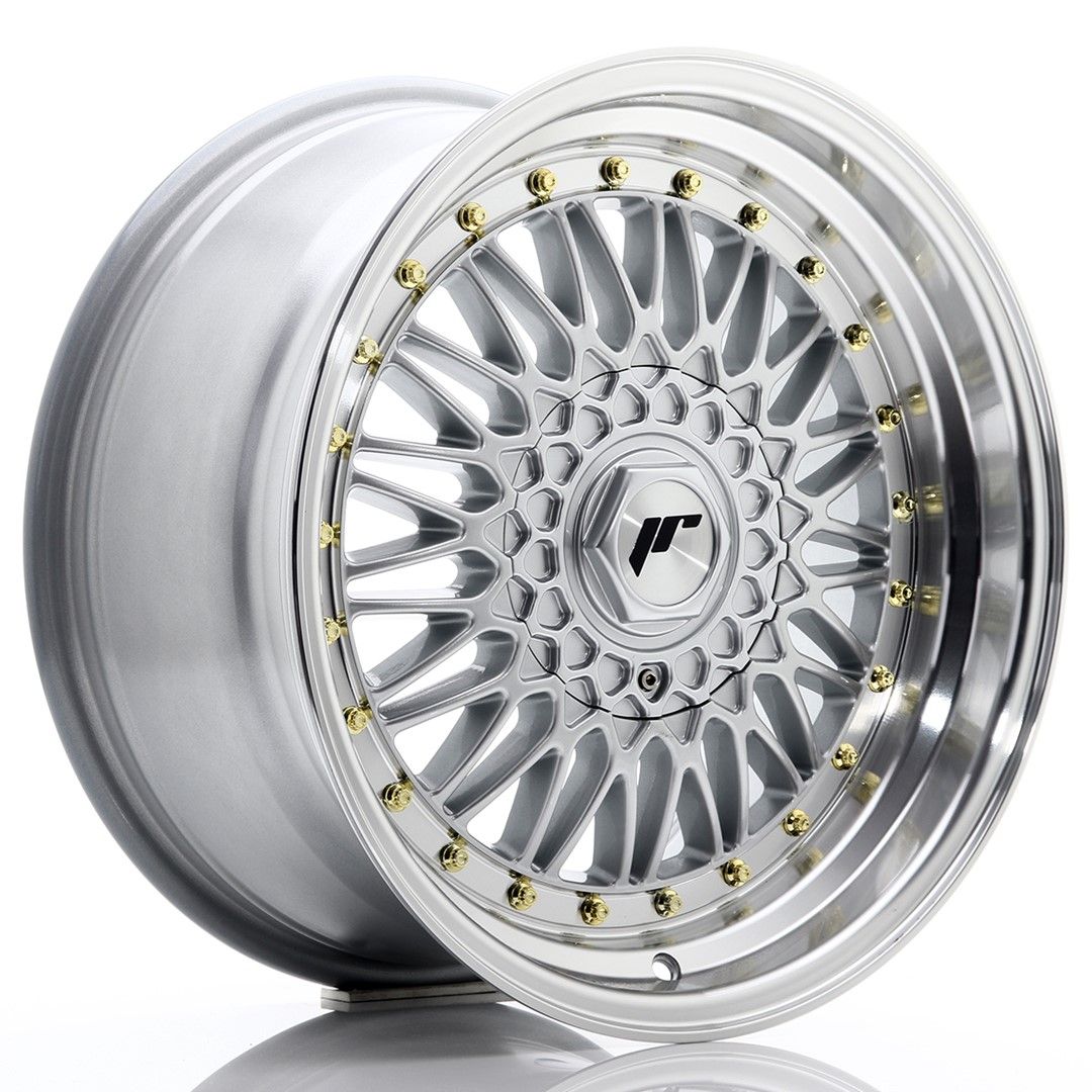 JR9 17x8.5 ET20 4x100, 4x114.3 lèvre usinée argent
