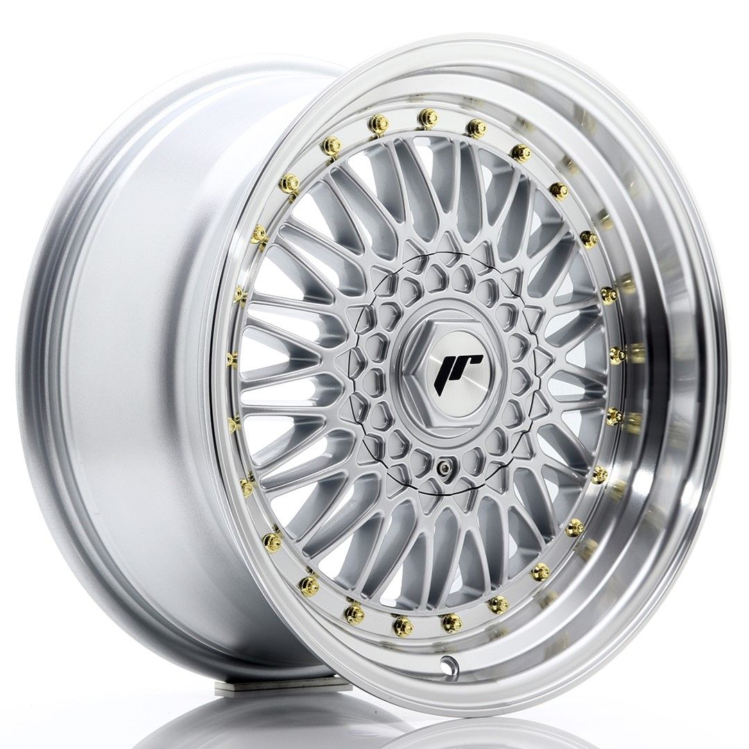 JR9 17x8.5 ET20 5x112, 5x120 lèvre usinée argent